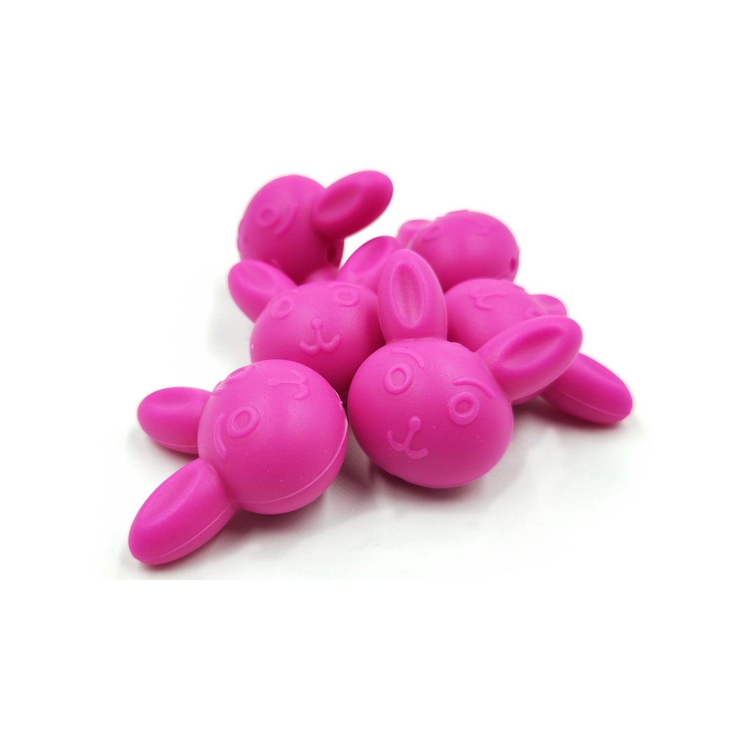 Venta al por mayor Cute Animal Teethers Silicone Beads 50pcs